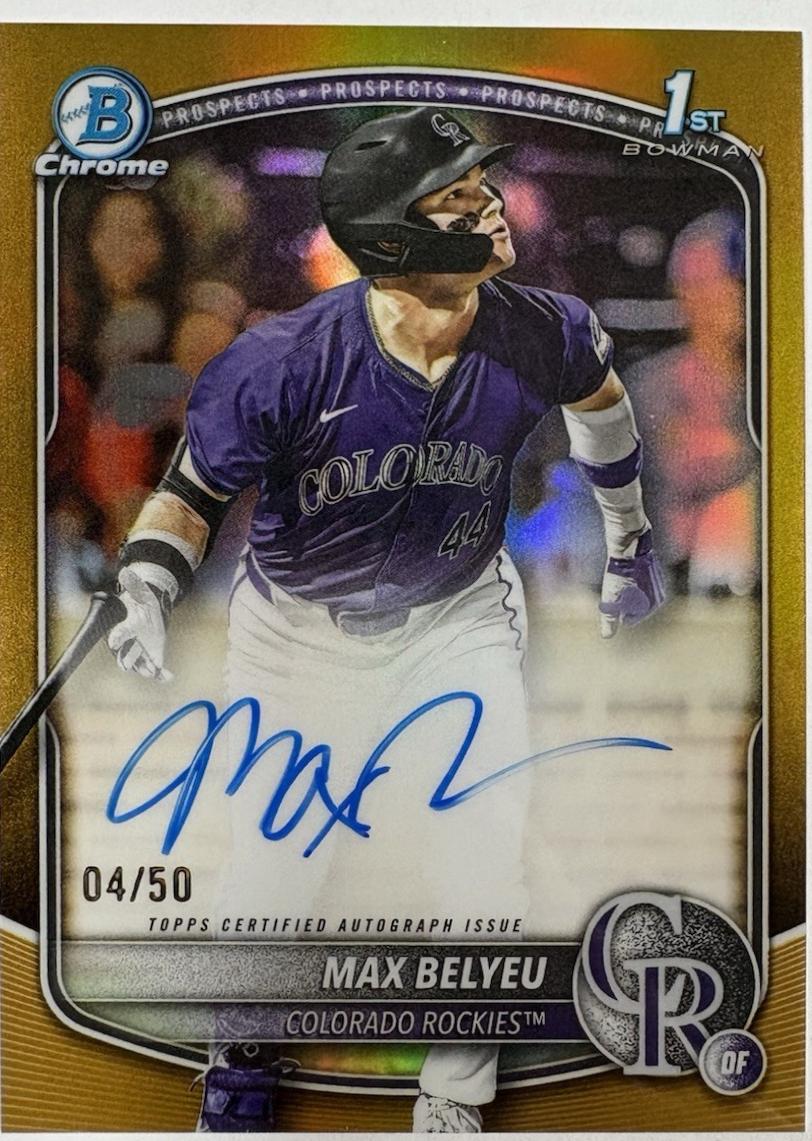 Max Belyeu [Gold Refractor] #CPA-MB