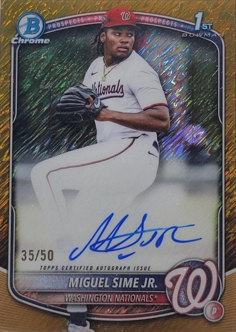 Miguel Sime Jr. [Gold Shimmer Refractor] #CPA-MS