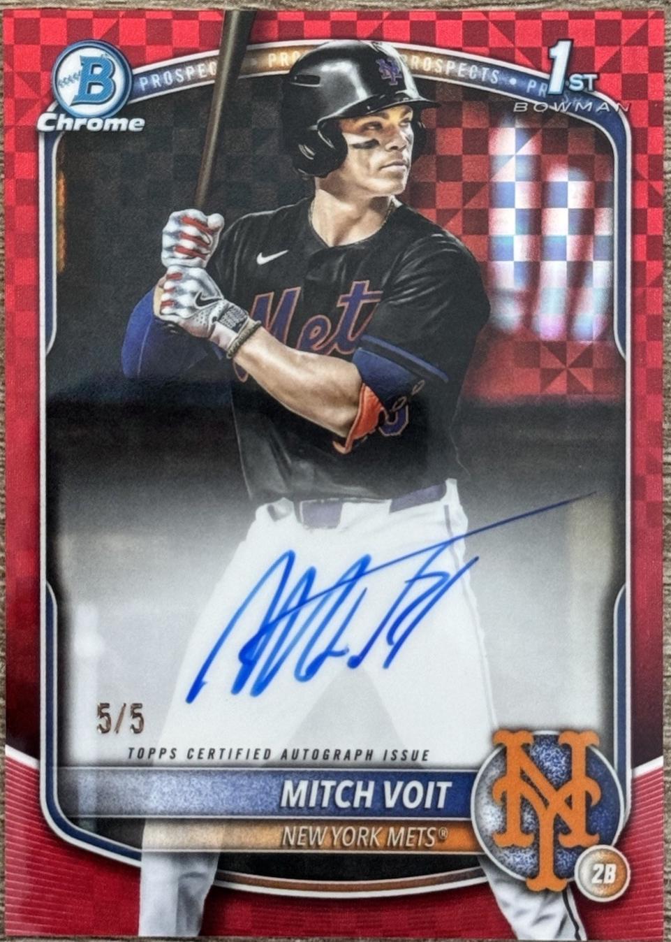 Mitch Voit [Red Shimmer Refractor] #CPA-MV