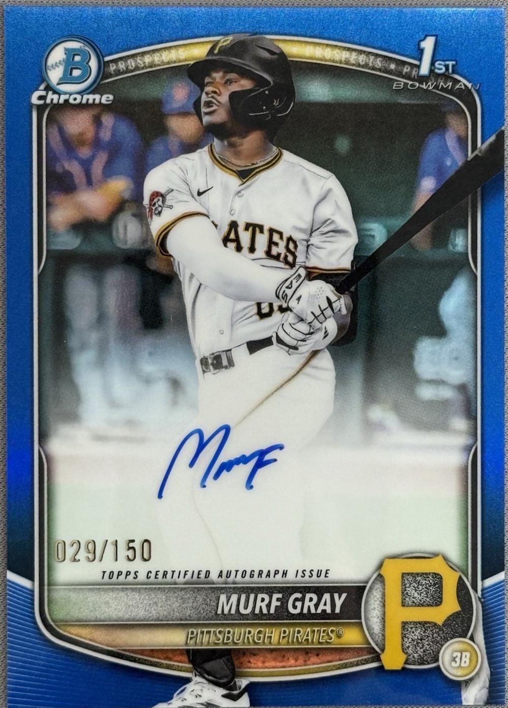 Murf Gray [Blue Refractor] #CPA-MG