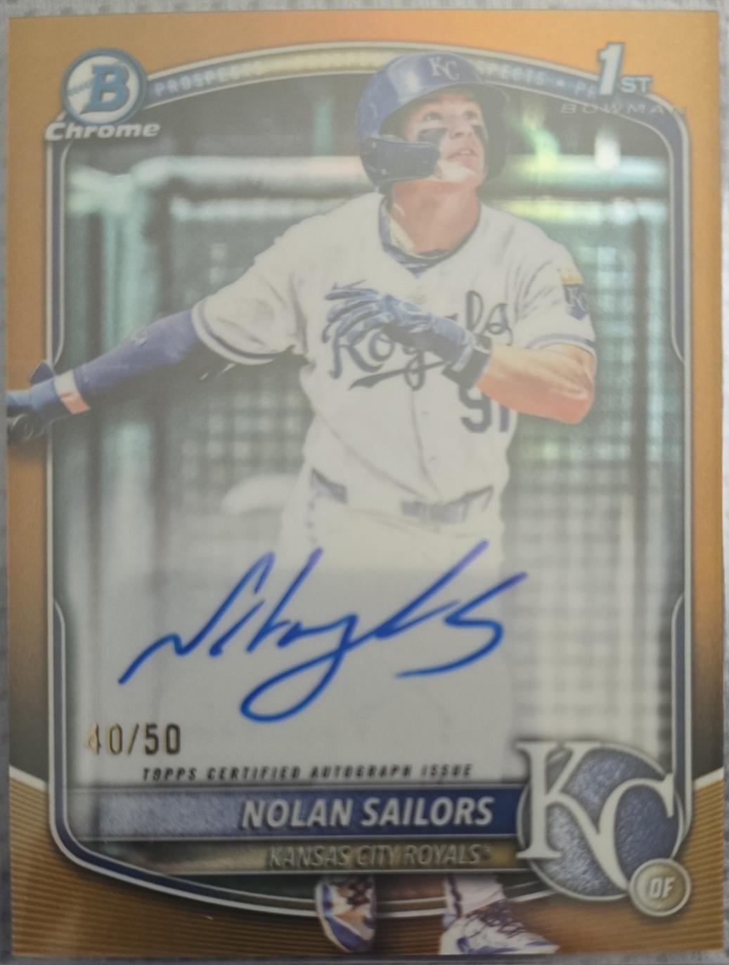 Nolan Sailors [Gold Refractor] #CPA-NSA