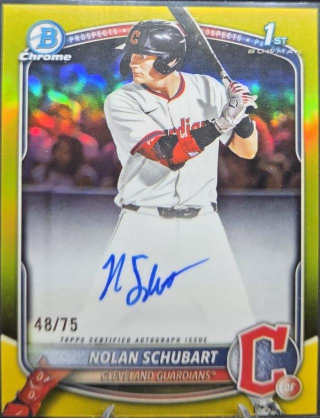 Nolan Schubart [Yellow Refractor] #CPA-NS
