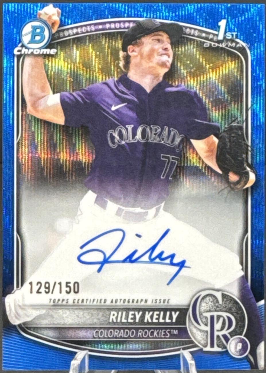Riley Kelly [Blue Wave Refractor] #CPA-RK