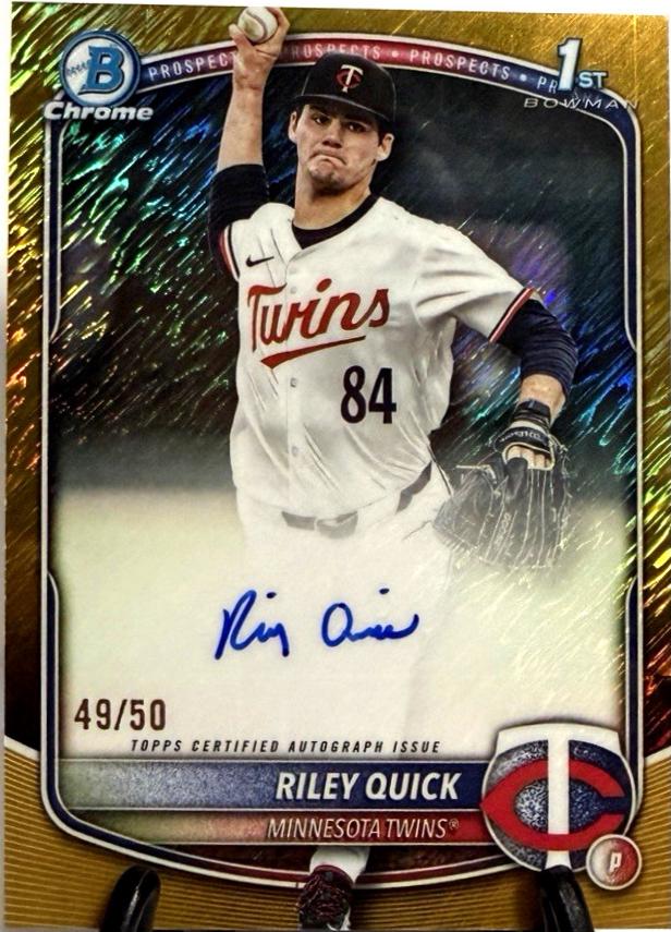 Riley Quick [Gold Refractor] #CPA-RQ