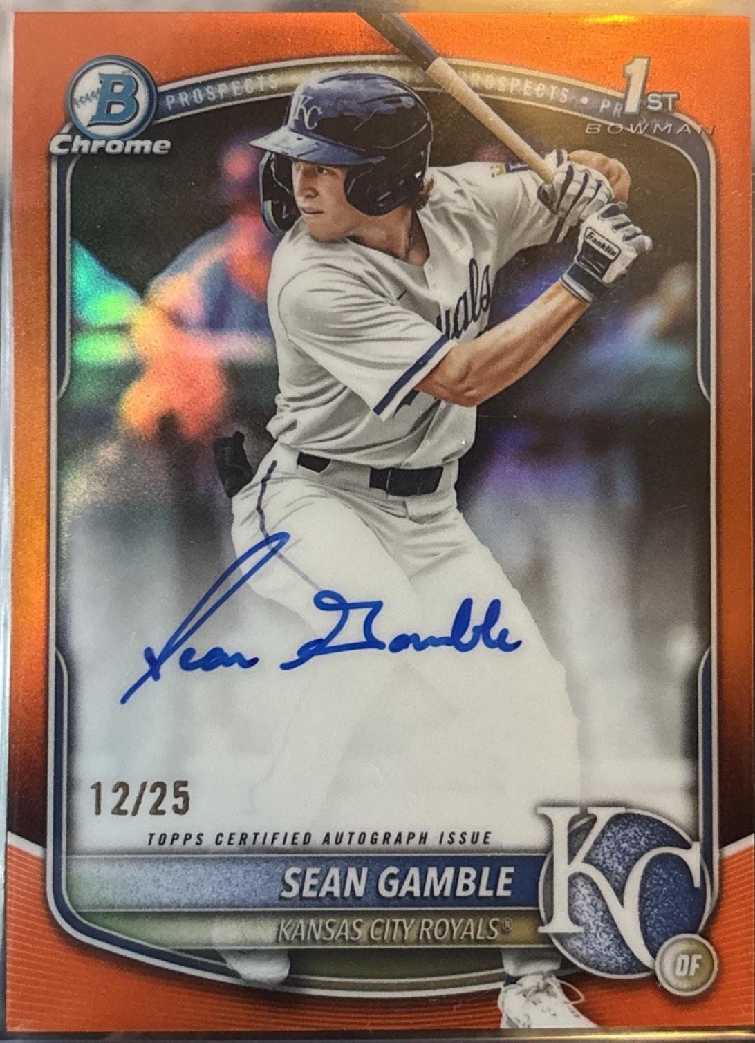 Sean Gamble [Orange Refractor] #CPA-SG