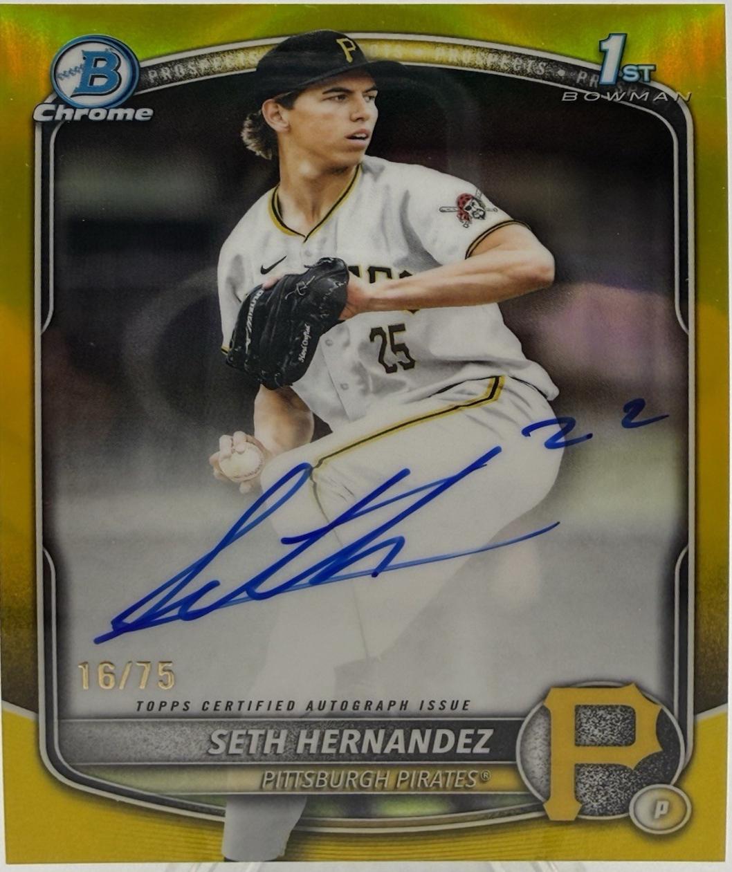 Seth Hernandez [Yellow Refractor] #CPA-SH