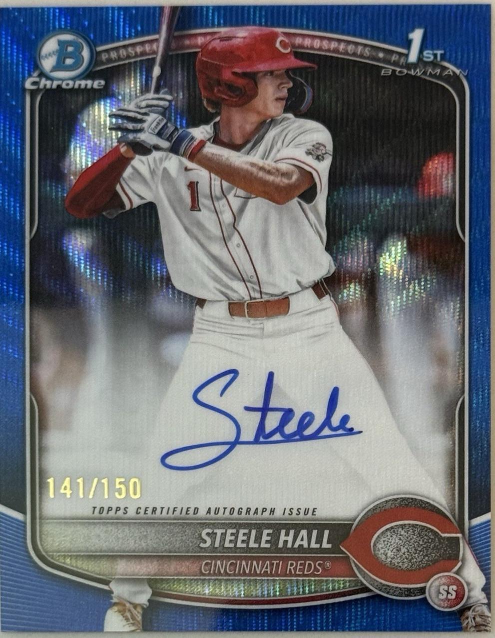 Steele Hall [Blue Wave Refractor] #CPA-SHA