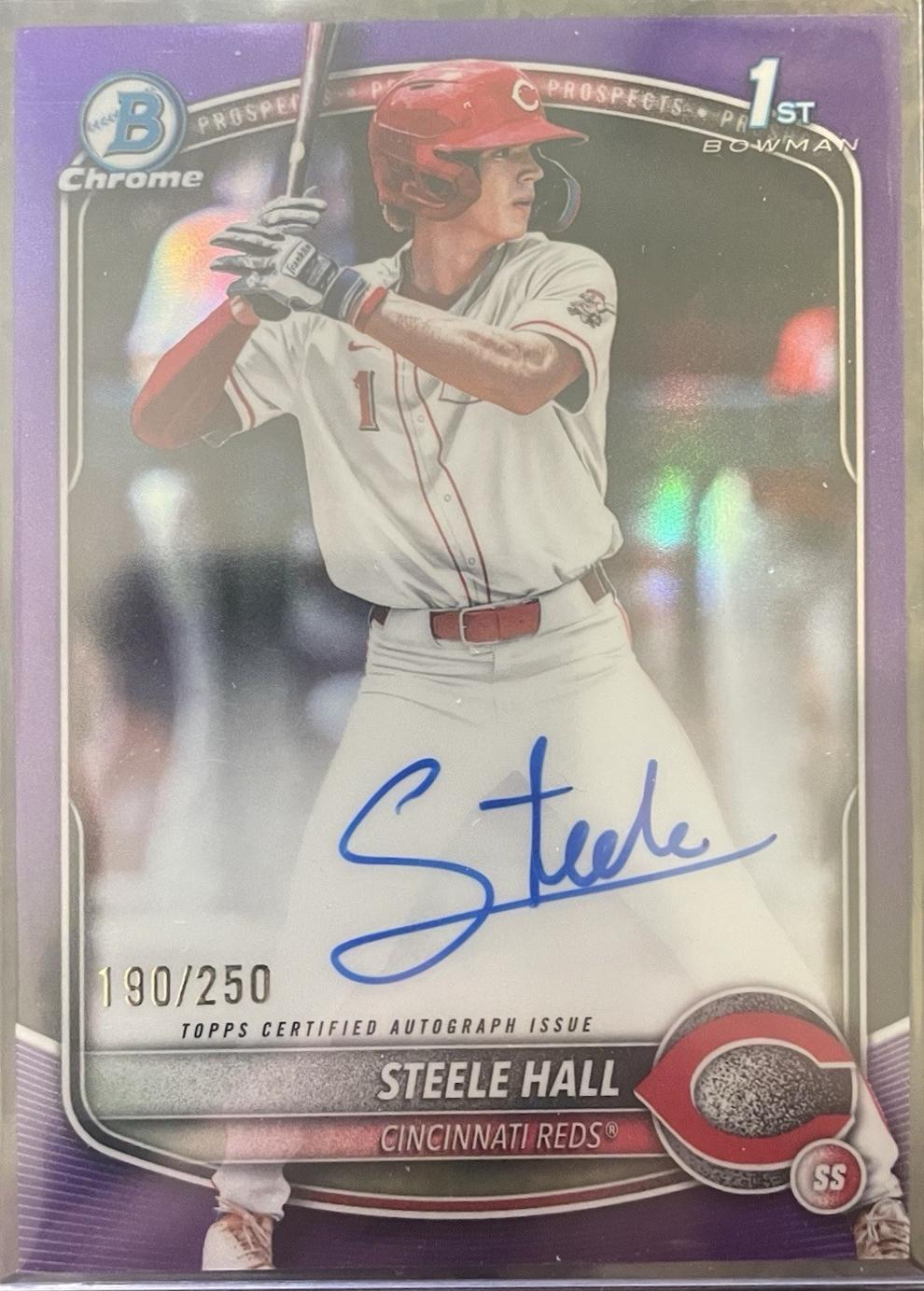 Steele Hall [Purple Refractor] #CPA-SHA
