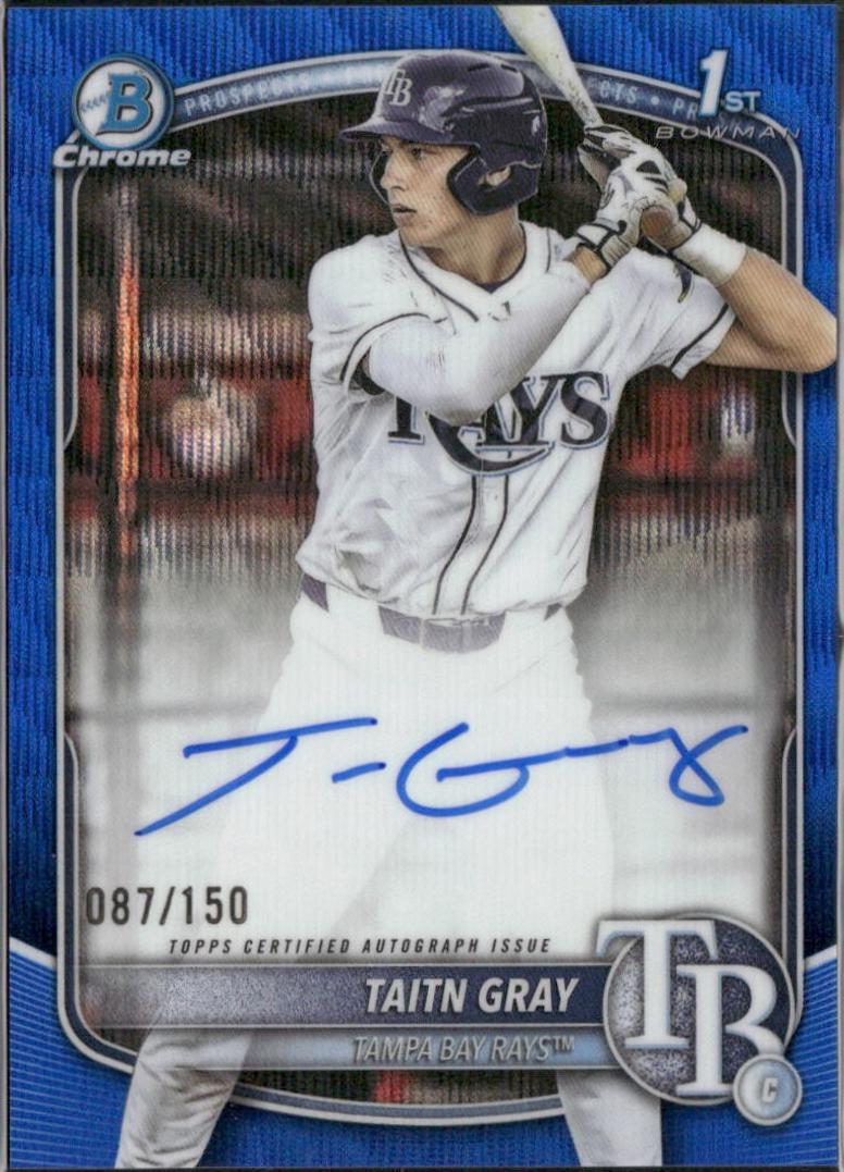 Taitn Gray [Blue Wave Refractor] #CPA-TG