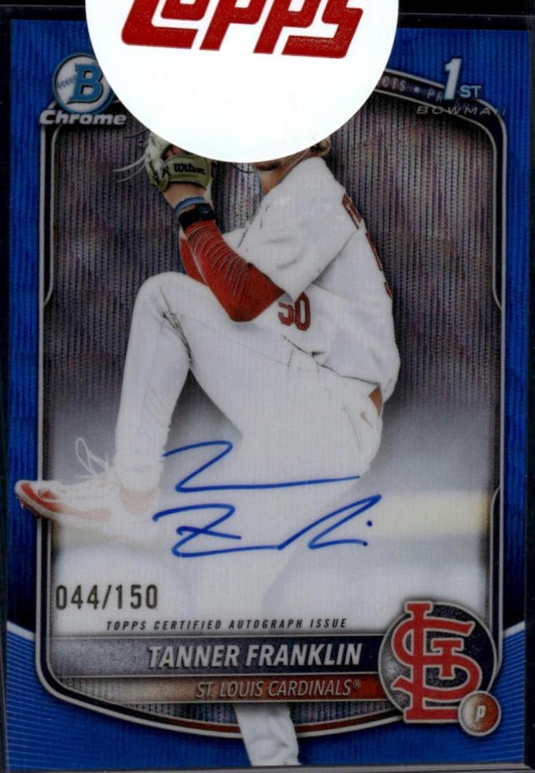 Tanner Franklin [Blue Wave Refractor] #CPA-TF