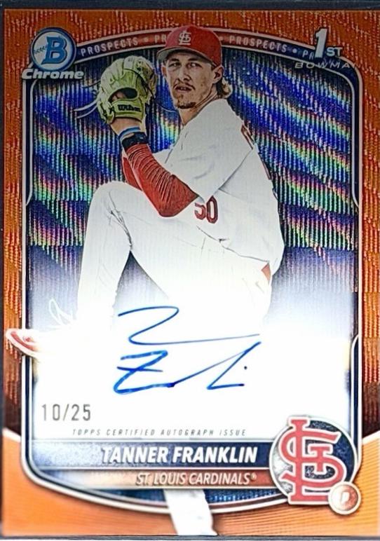 Tanner Franklin [Orange Wave Refractor] #CPA-TF