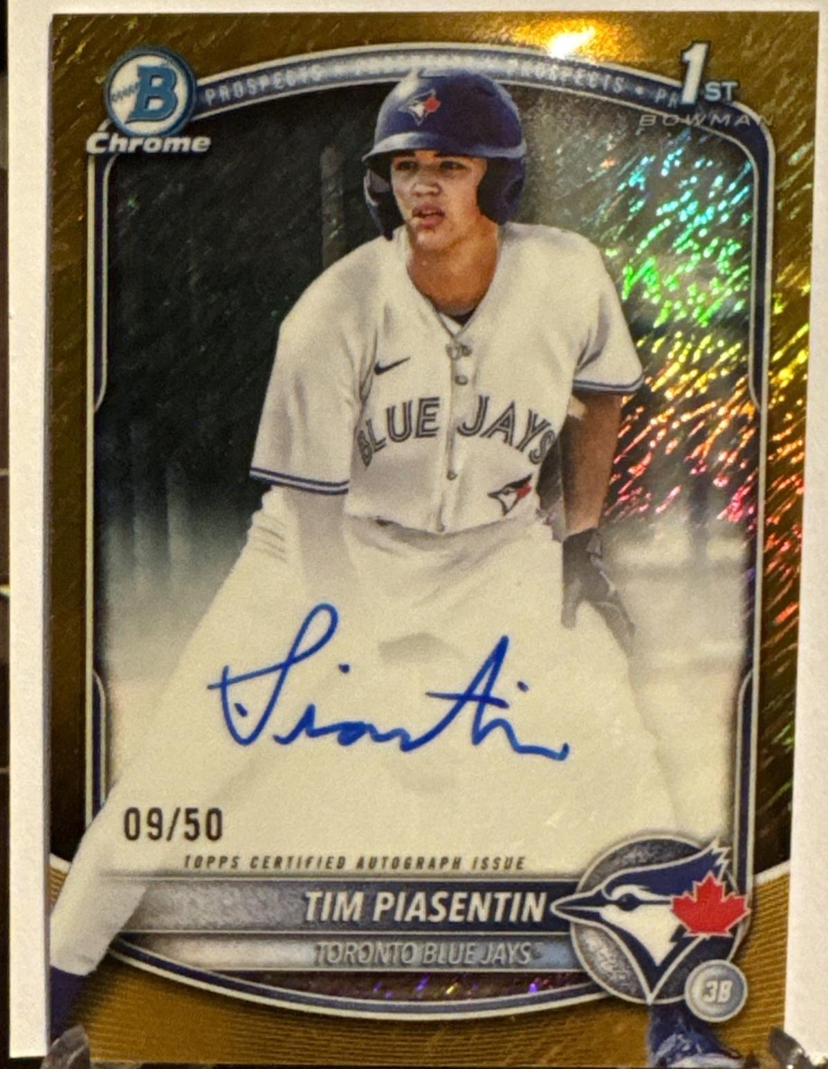 Tim Piasentin [Gold Shimmer Refractor] #CPA-TP