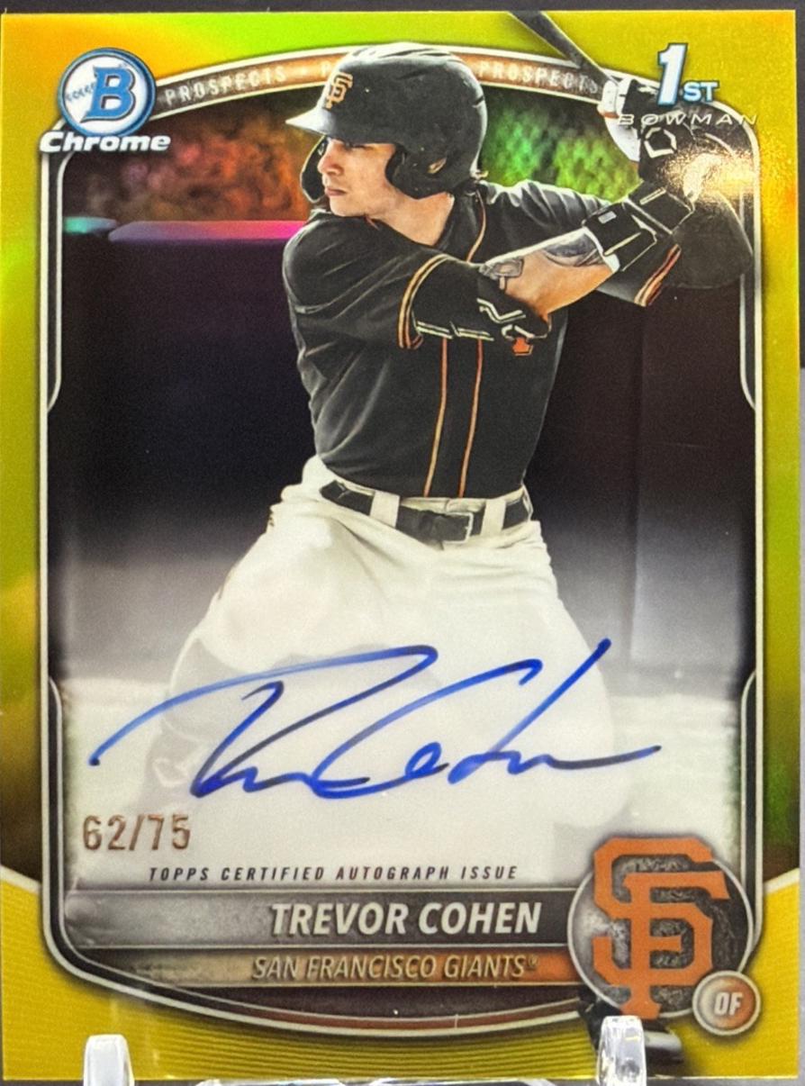 Trevor Cohen [Yellow Refractor] #CPA-TC