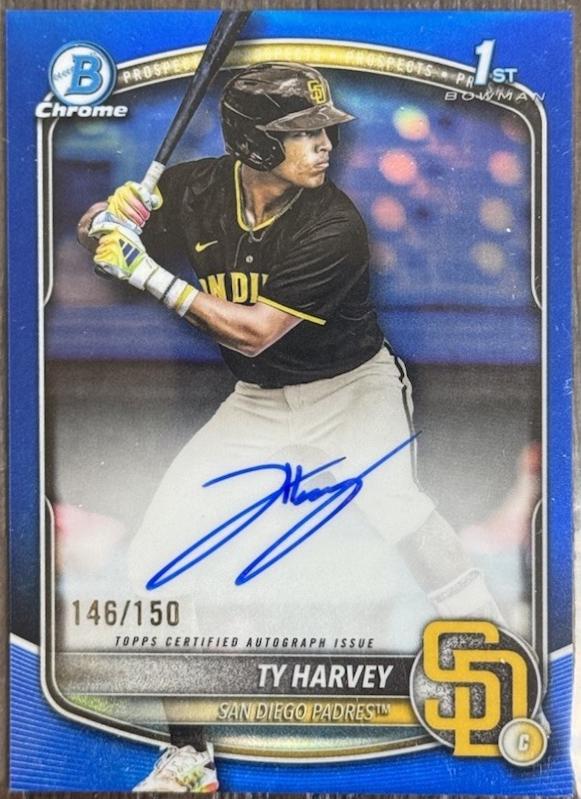 Ty Harvey [Blue Refractor] #CPA-TH