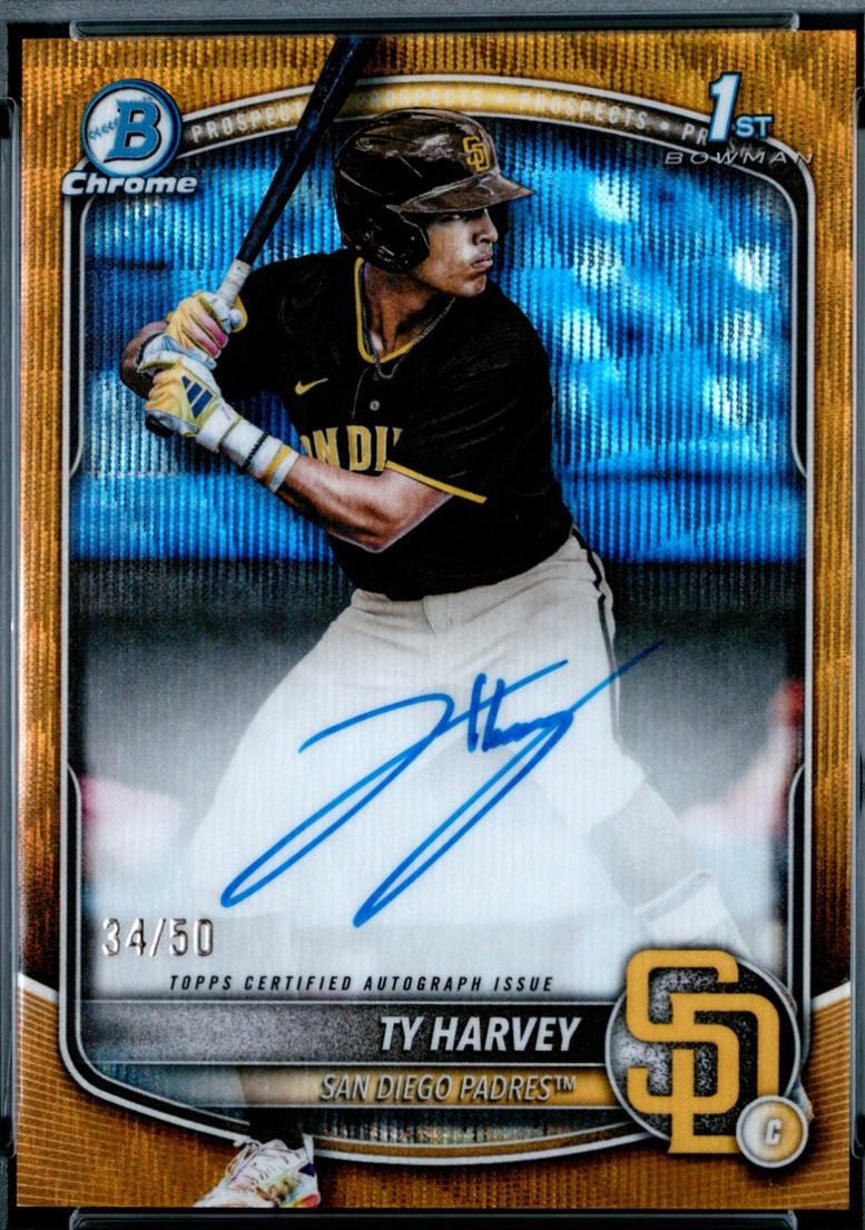Ty Harvey [Gold Wave Refractor] #CPA-TH