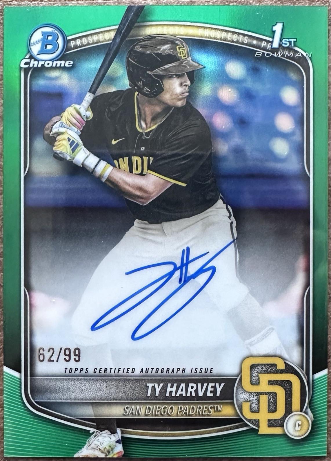 Ty Harvey [Green Refractor] #CPA-TH