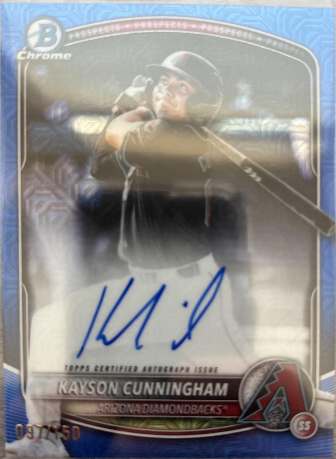 Kayson Cunningham [Blue Mojo] #BMA-KC