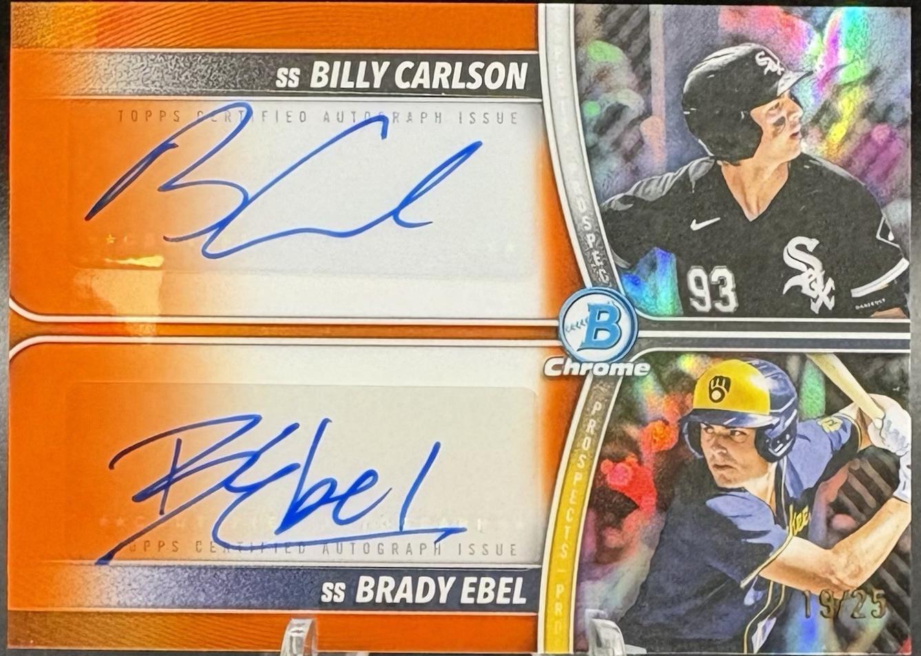 Billy Carlson / Brady Ebel [Orange] #PDA-CE