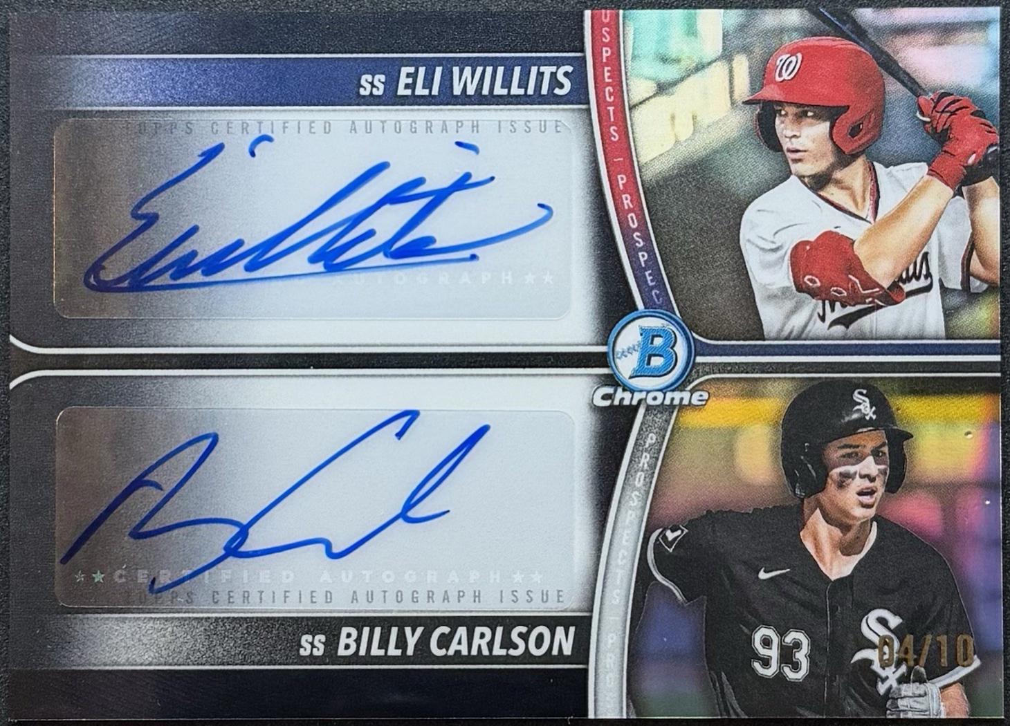 Billy Carlson / Eli Willits [Black] #PDA-WC