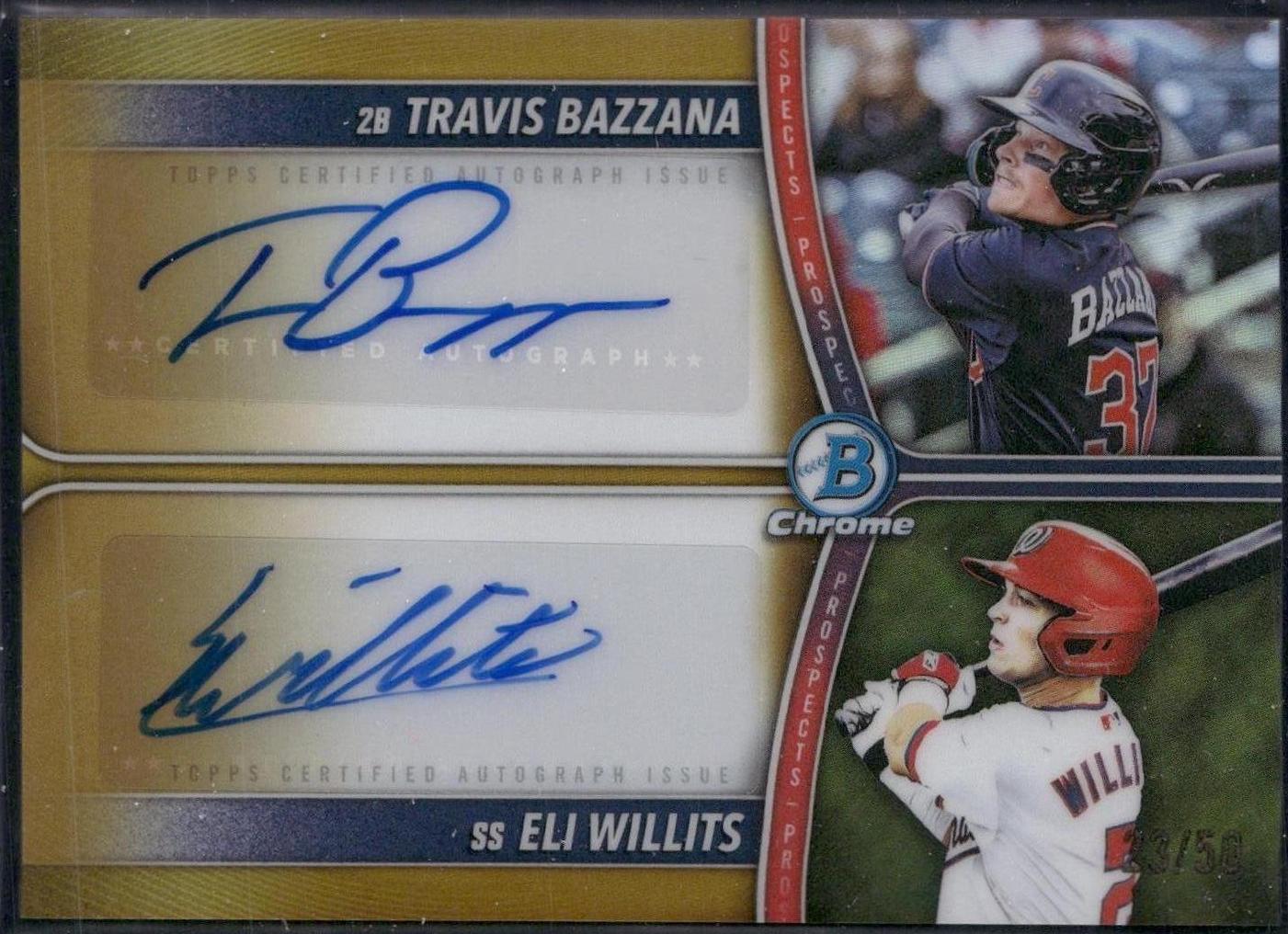 Travis Bazzana / Eli Willits [Gold] #PDA-BW