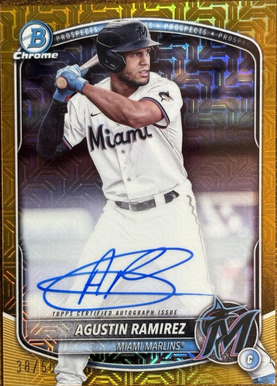 Agustin Ramirez [Gold Mojo Refractor] #BMA-AR