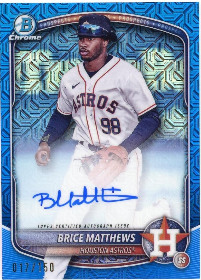 Brice Matthews [Blue Mojo Refractor] #BMA-BMA
