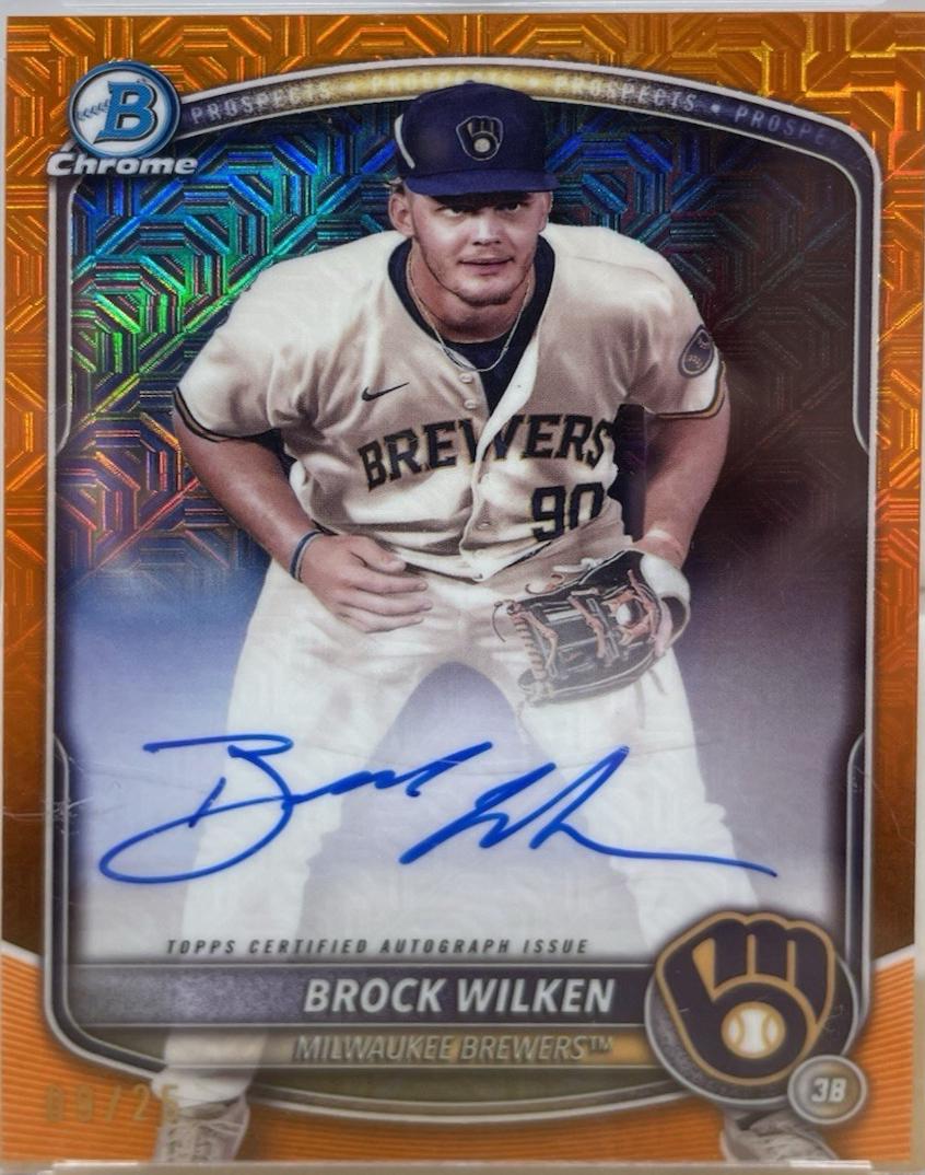 Brock Wilken [Orange Mojo Refractor] #BMA-BW