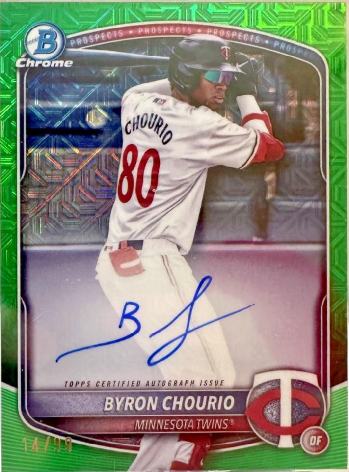 Byron Chourio [Green Mojo Refractor] #BMA-BC
