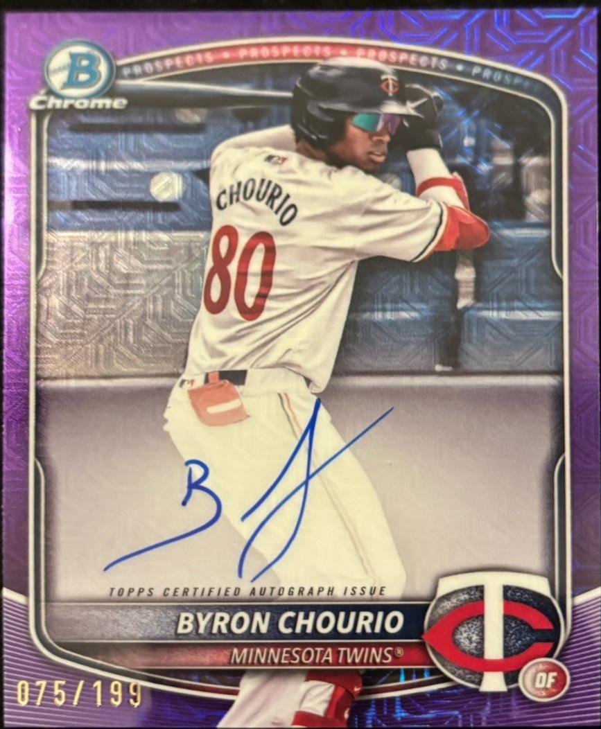Byron Chourio [Purple Mojo Refractor] #BMA-BC