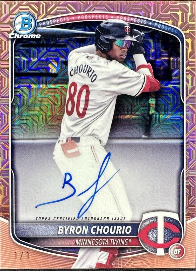 Byron Chourio [Rose Gold Mojo Refractor] #BMA-BC