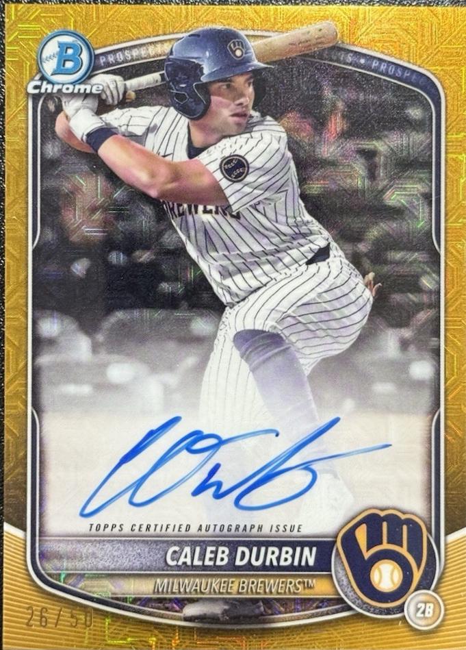 Caleb Durbin [Gold Mojo Refractor] #BMA-CDU
