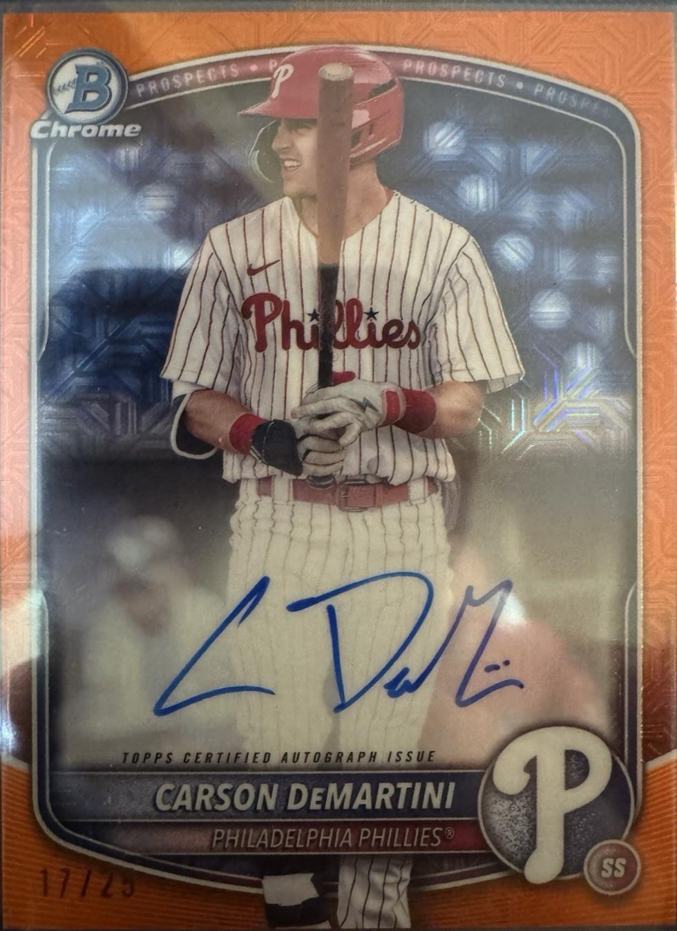 Carson DeMartini [Orange Mojo Refractor] #BMA-CD