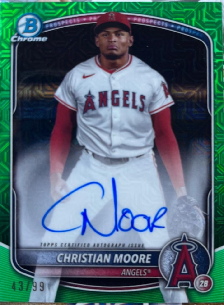 Christian Moore [Green Mojo Refractor] #BMA-CMO