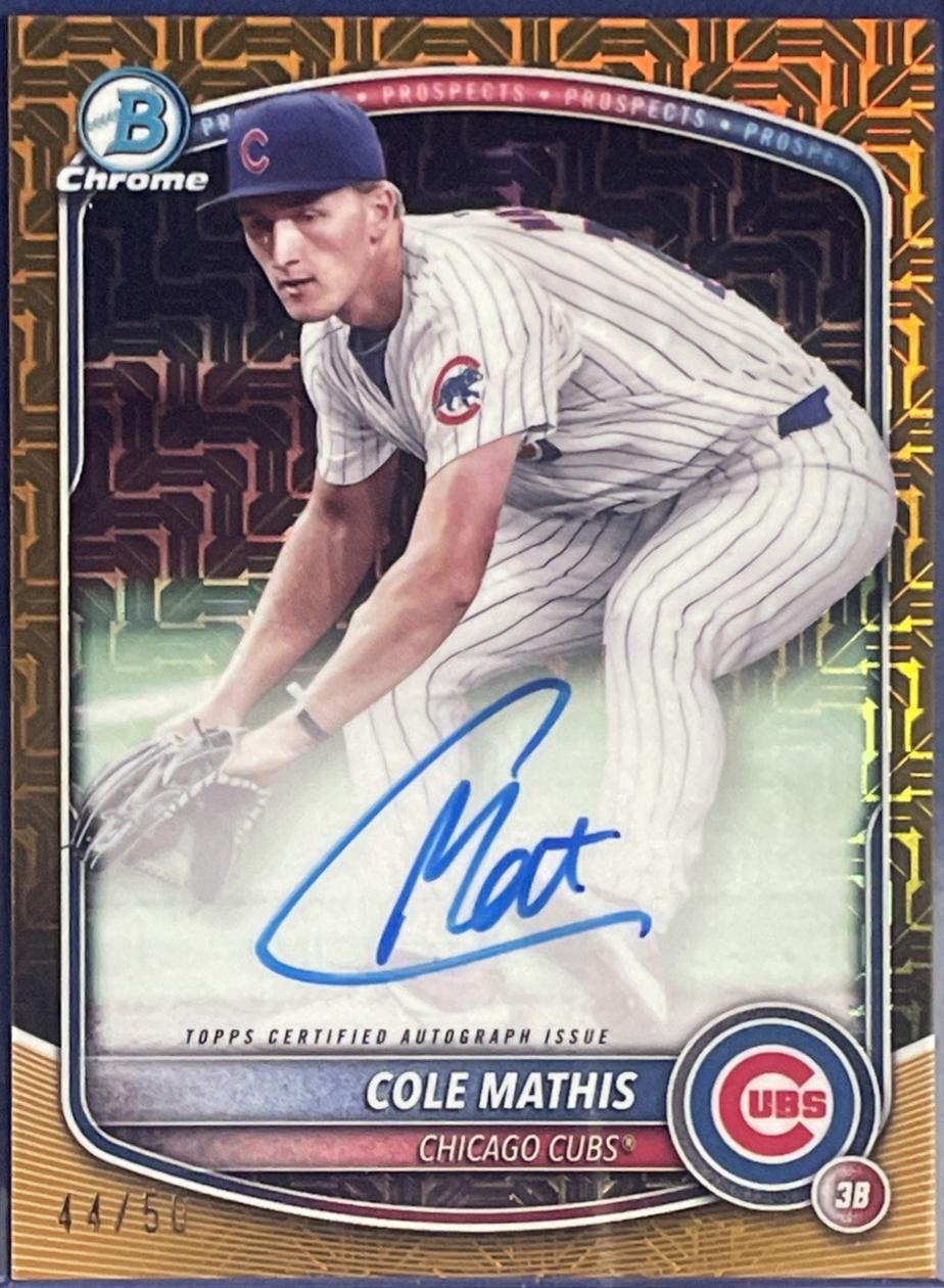 Cole Mathis [Gold Mojo Refractor] #BMA-CM