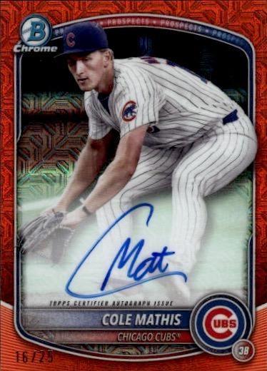 Cole Mathis [Orange Mojo Refractor] #BMA-CM