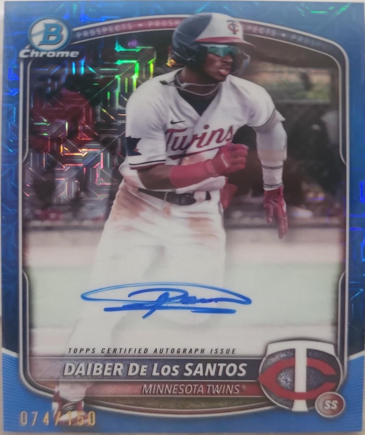 Daiber De Los Santos [Blue Mojo Refractor] #BMA-DD