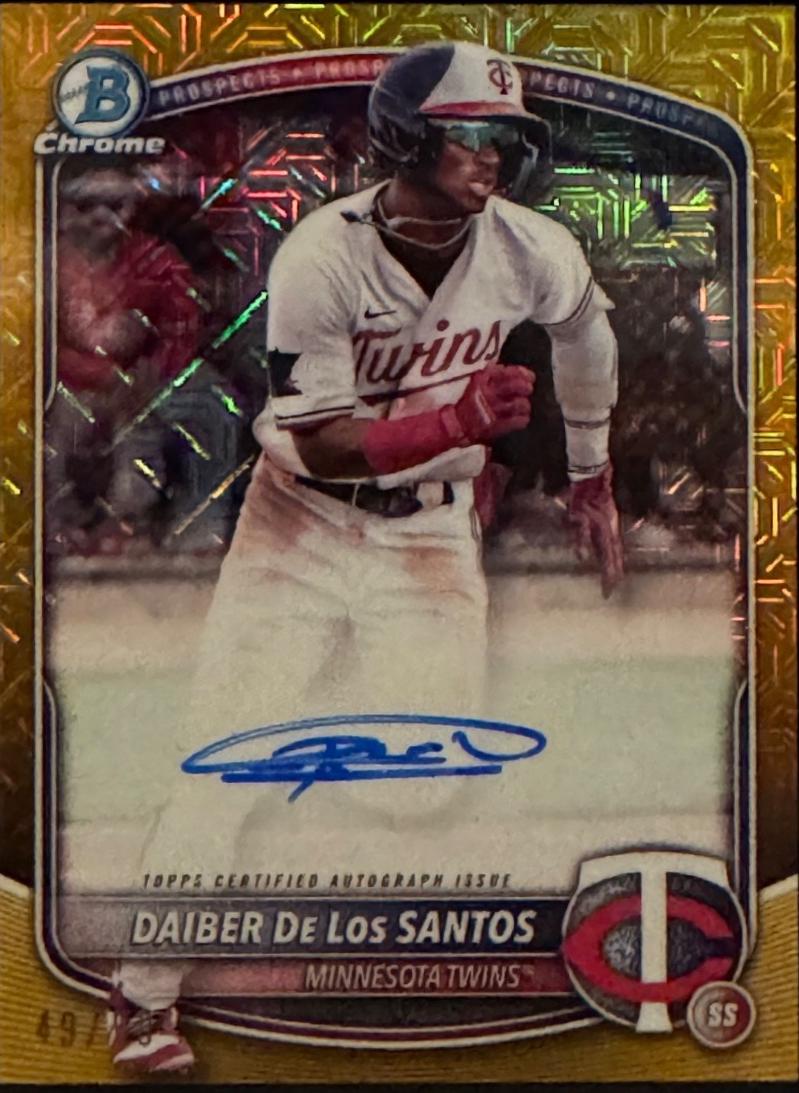 Daiber De Los Santos [Gold Mojo Refractor] #BMA-DD