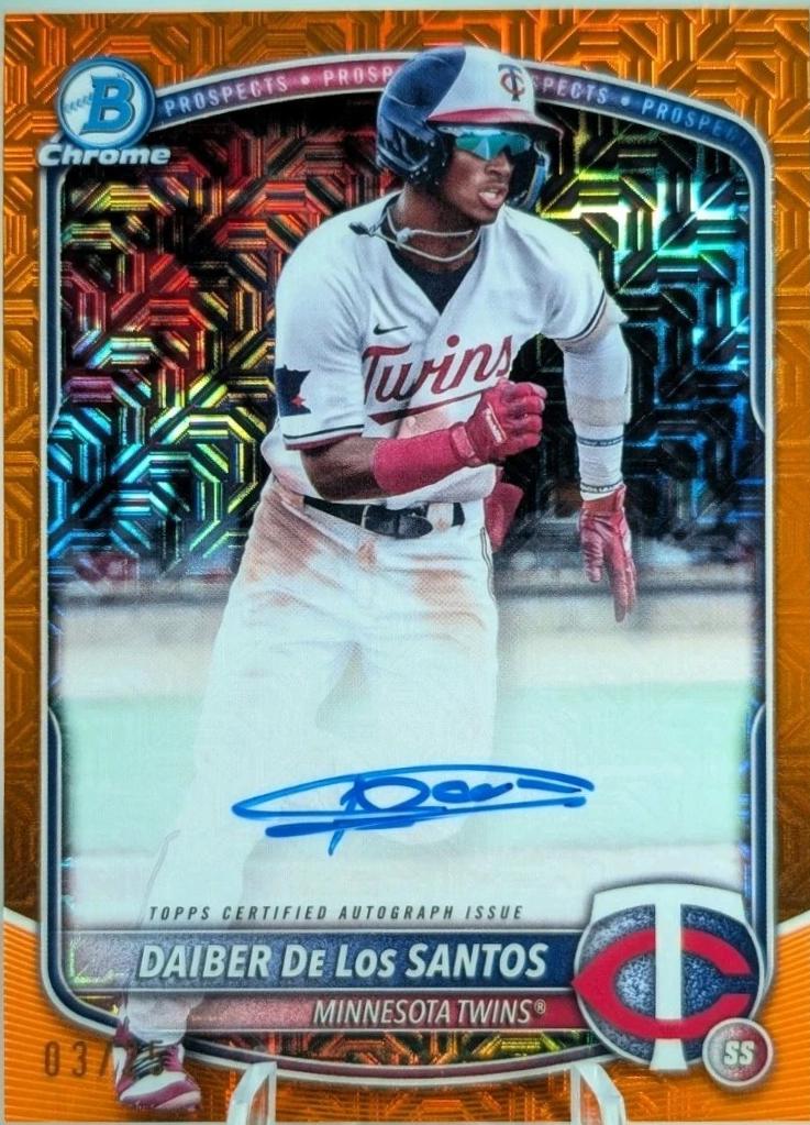 Daiber De Los Santos [Orange Mojo Refractor] #BMA-DD