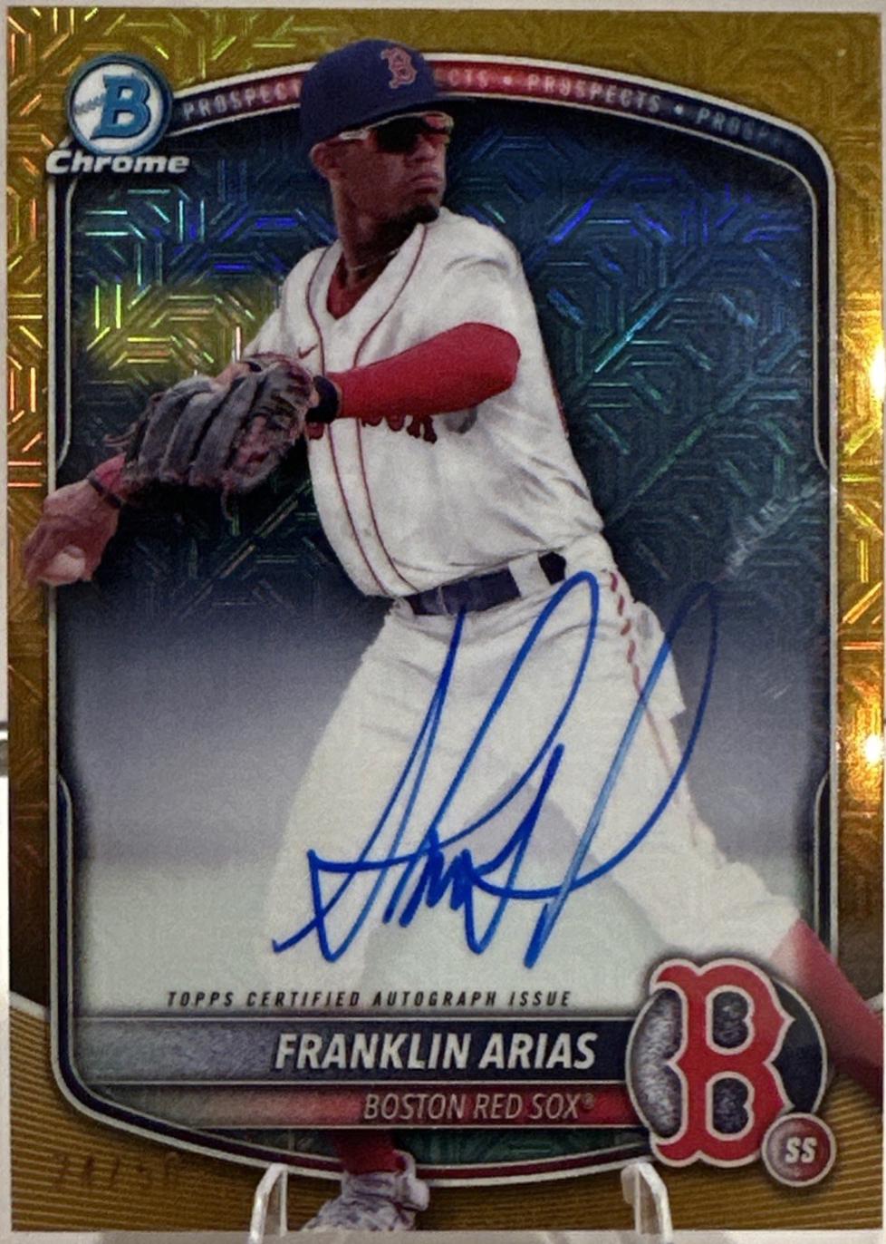 Franklin Arias [Gold Mojo Refractor] #BMA-FA