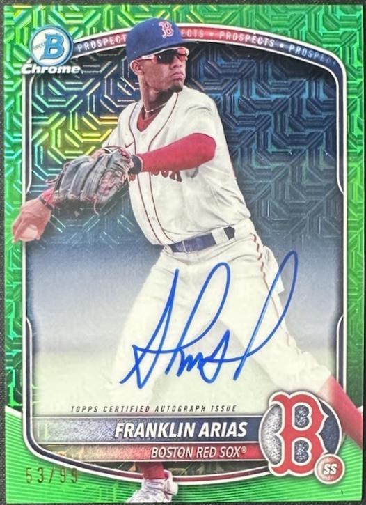Franklin Arias [Green Mojo Refractor] #BMA-FA