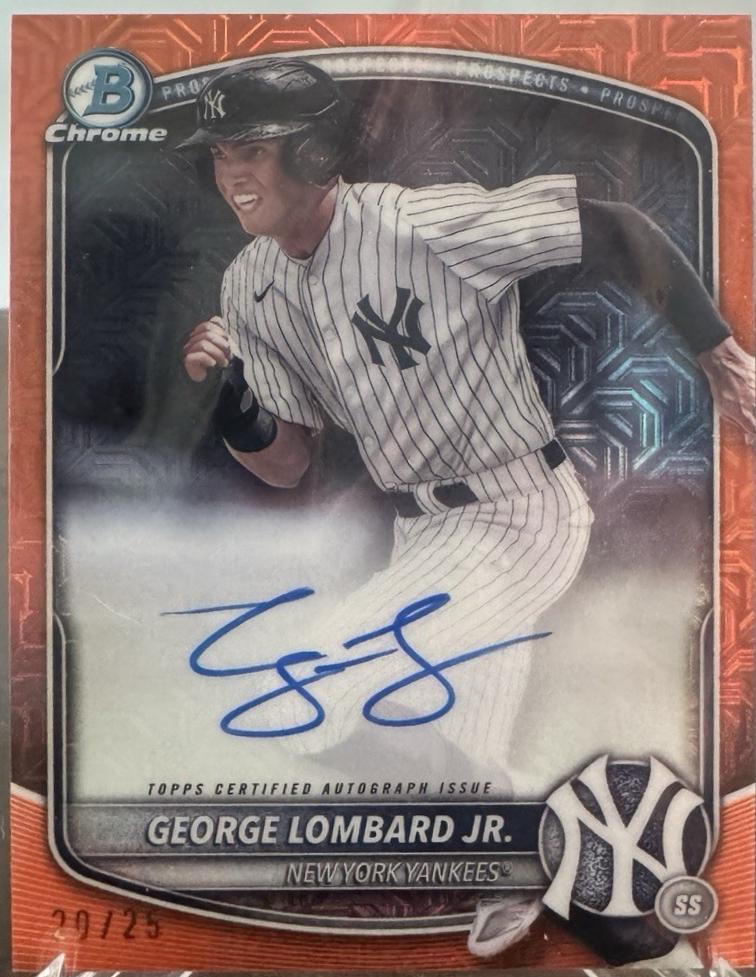George Lombard Jr. [Orange Mojo Refractor] #BMA-GL