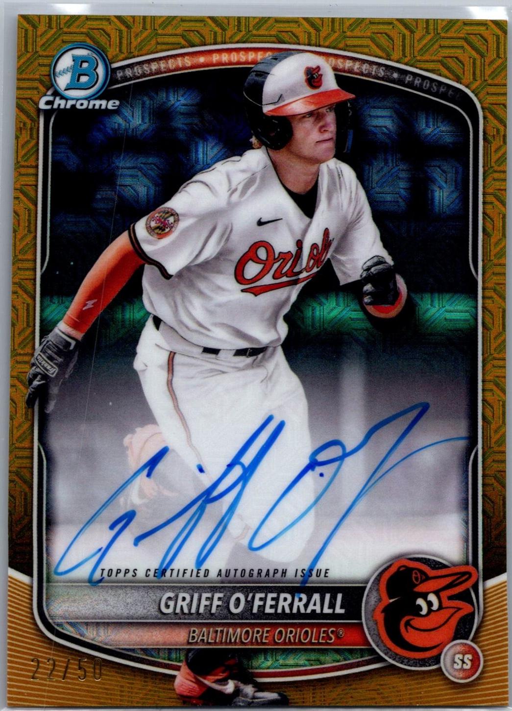 Griff O'Ferrall [Gold Mojo Refractor] #BMA-GO