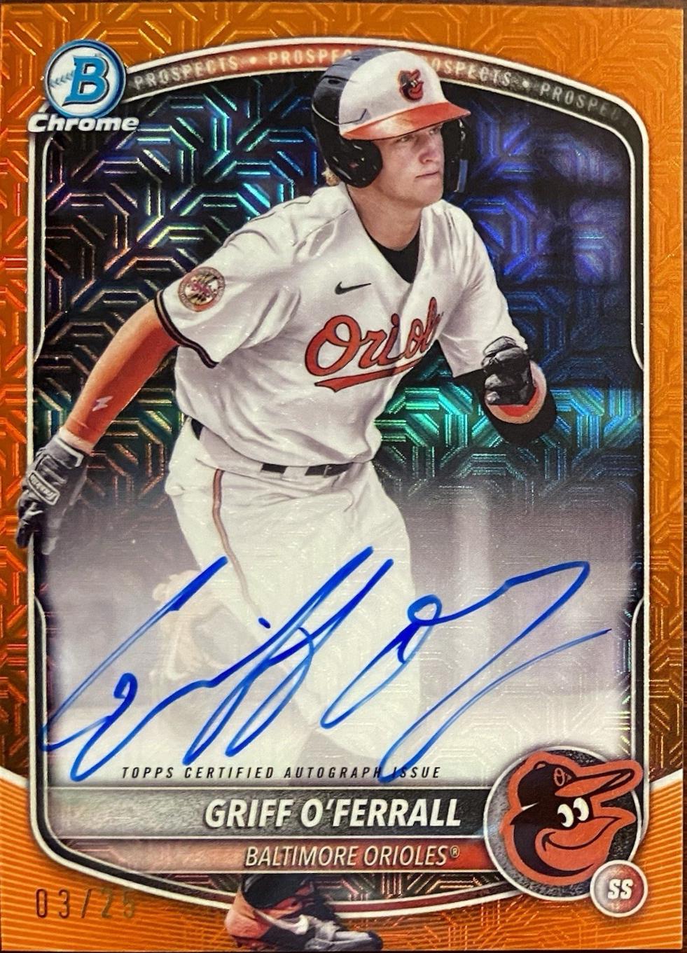 Griff O'Ferrall [Orange Mojo Refractor] #BMA-GO