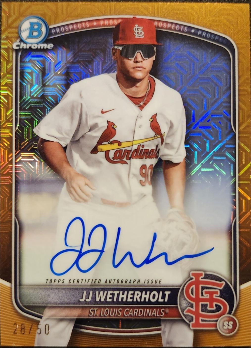 JJ Wetherholt [Gold Mojo Refractor] #BMA-JW