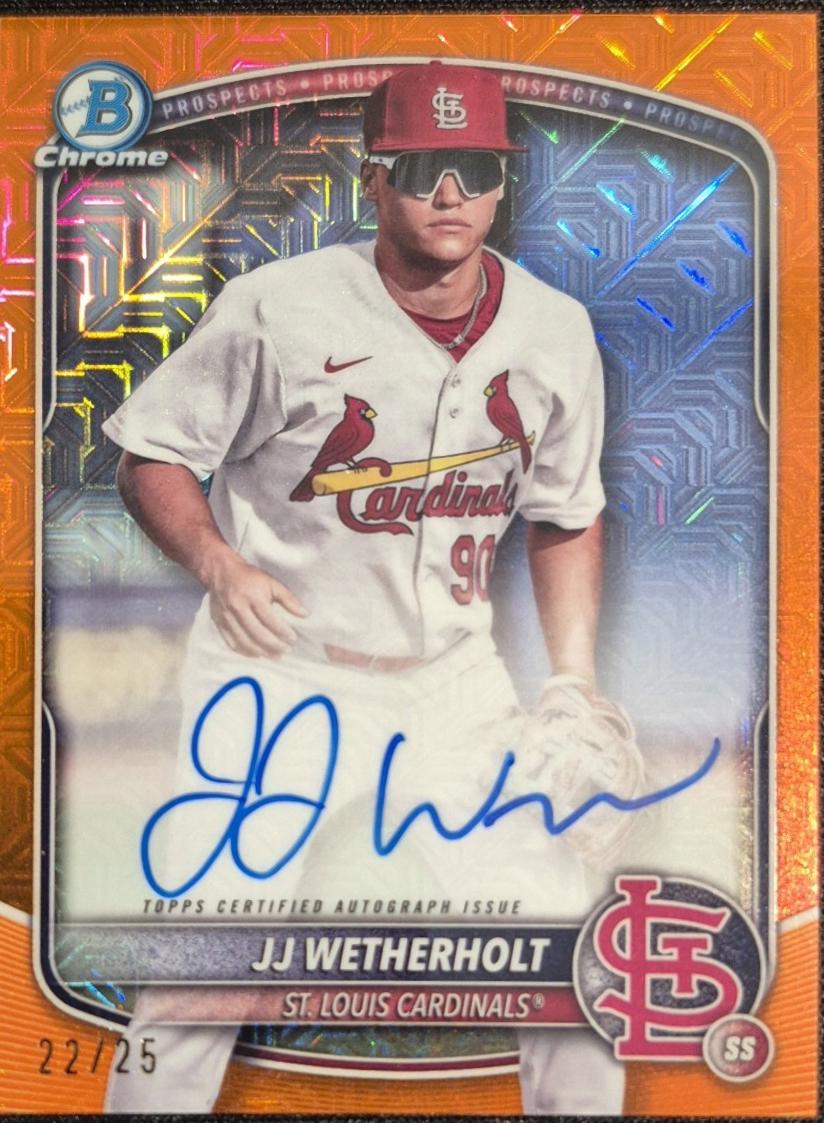 JJ Wetherholt [Orange Mojo Refractor] #BMA-JW