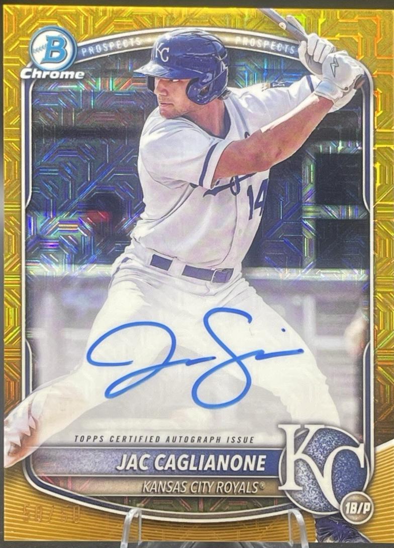 Jac Caglianone [Gold Mojo Refractor] #BMA-JC