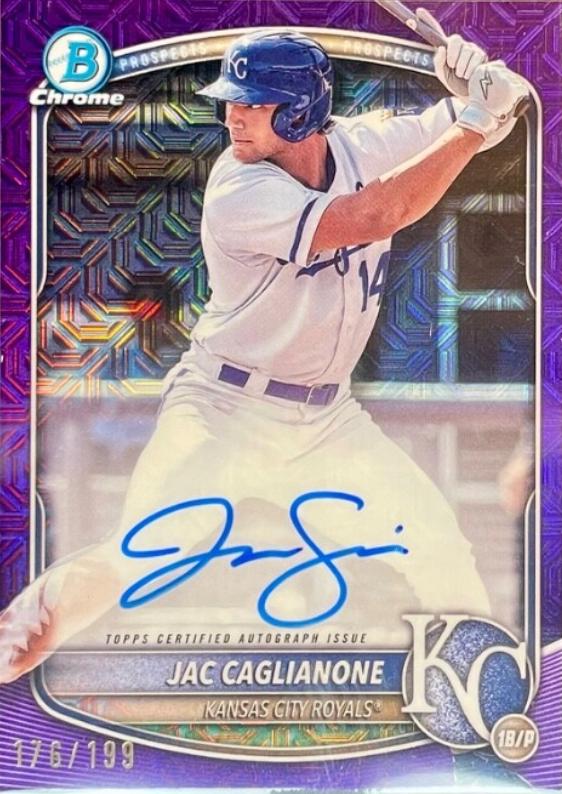 Jac Caglianone [Purple Mojo Refractor] #BMA-JC