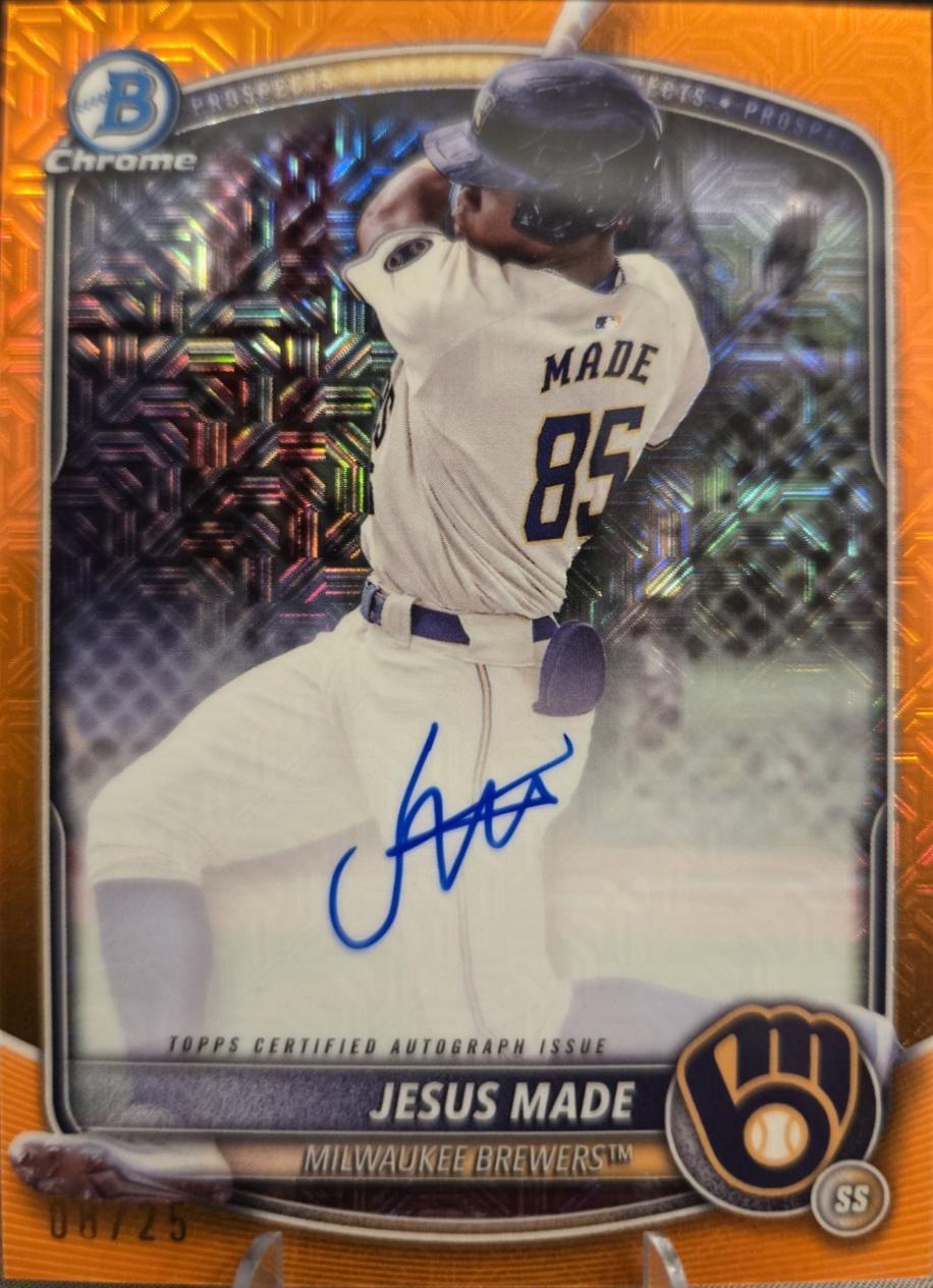 Jesus Made [Orange Mojo Refractor] #BMA-JM