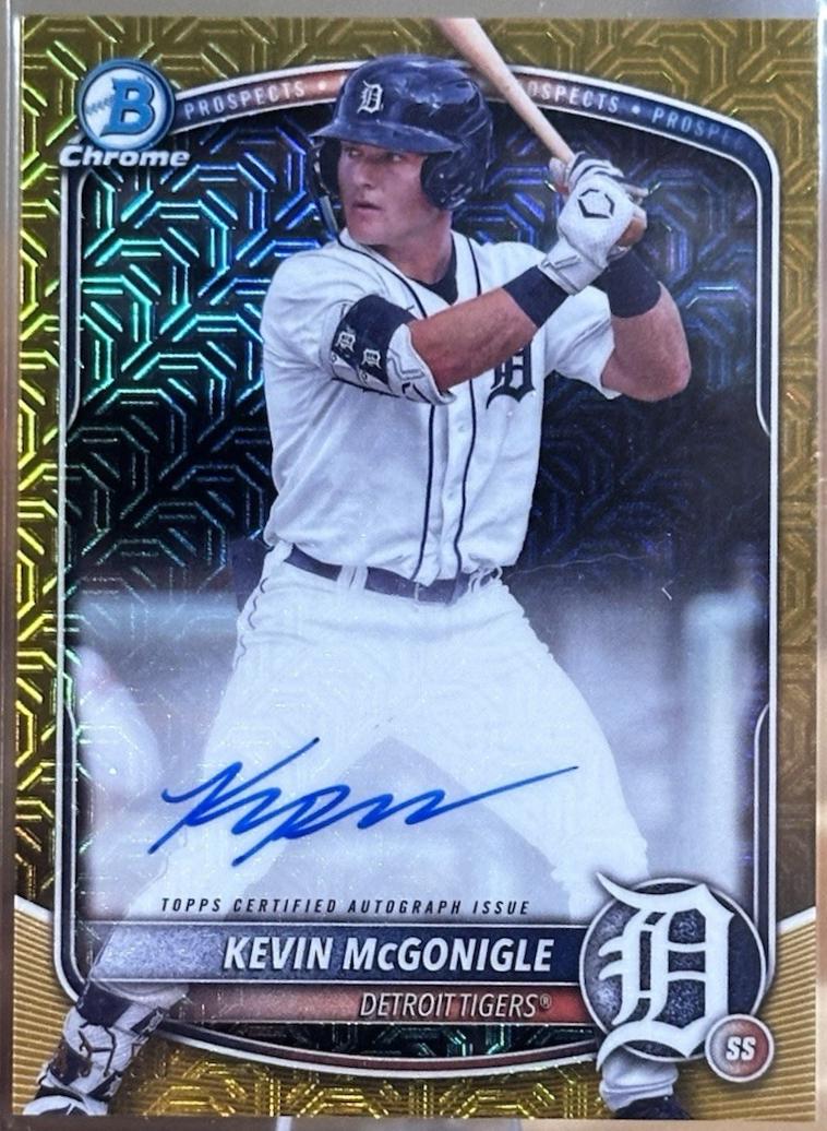 Kevin McGonigle [Gold Mojo Refractor] #BMA-KM
