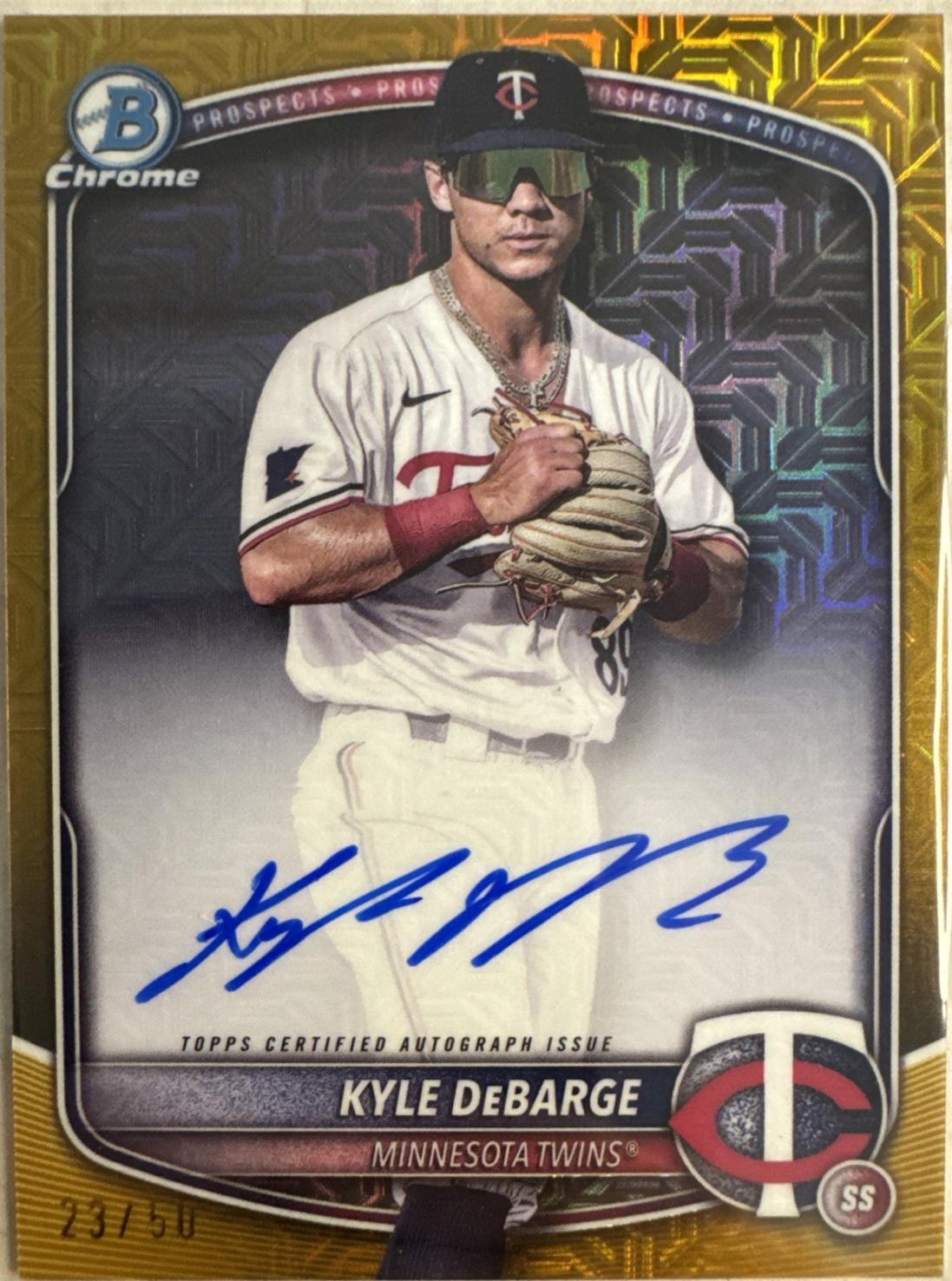 Kyle DeBarge [Gold Mojo Refractor] #BMA-KD